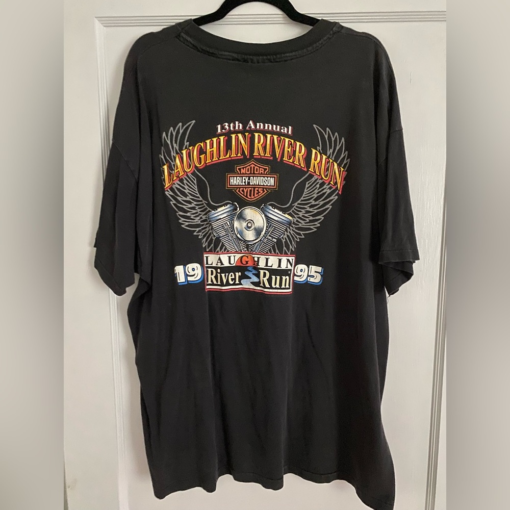 Harley Davidson vintage 1995 Laughlin River Run licensed graphic tee